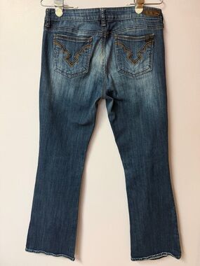 Buffalo David Bitton Women's Blue Bootcut Jeans with Embroidered Back Pockets